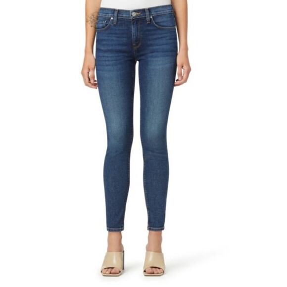 Hudson Jeans Womens Size 27 Nico Mid-Rise Super Skinny Ankle Crop Stretch Denim - Picture 1 of 10